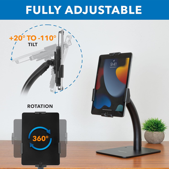 Anti-Theft Tablet Countertop Stand Universal Fit 7.9" to 11"