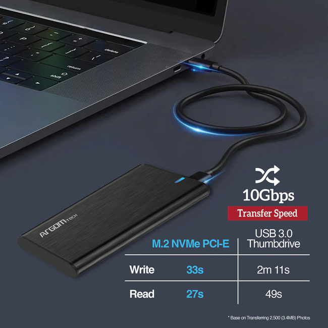 Argom m.2 NVME PCI-E SSD Enclosure
