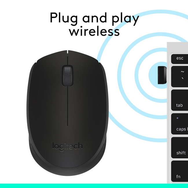 Logitech M170 Wireless Mouse Black 910-004940