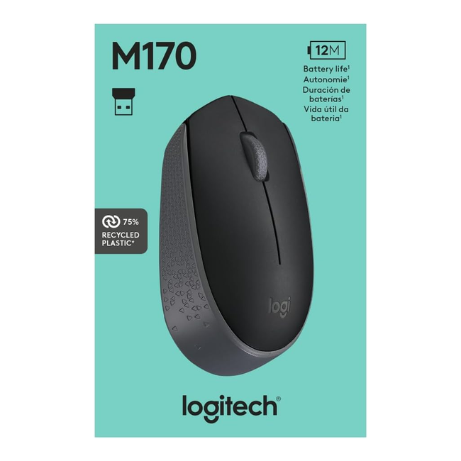 Logitech M170 Wireless Mouse Black 910-004940