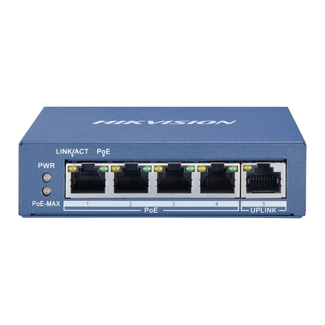 Hikvision Hikvision 5 Port Gigabit Unmanaged POE Switch Metal