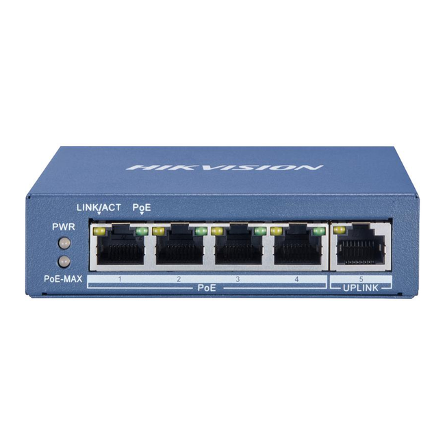 Hikvision 5 Port Gigabit Unmanaged POE Switch Metal