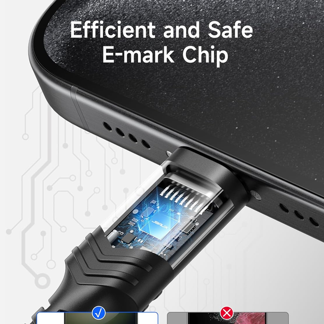 Jsaux USB-C to USB-C 5A 100W Cable CC0020