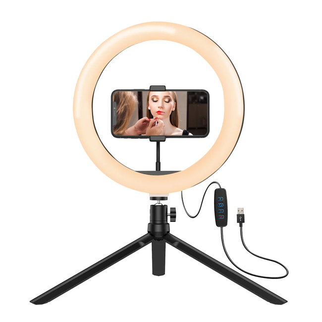 Argom 8" LED Ring Light USB Powered ARG-LP-9315BK