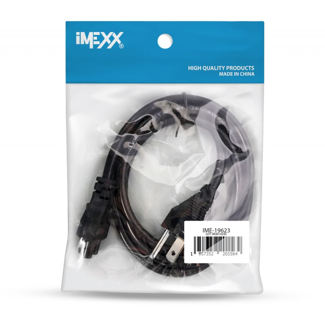 iMEXX 3 Prong Power Cord 1.2M IME-19623