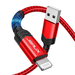 JSAUX Jsaux USB-A to Lightning M/M Cable 1.8M Red Braided