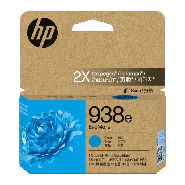 HP 938e XL Cyan EvoMore Cartridge for 9730