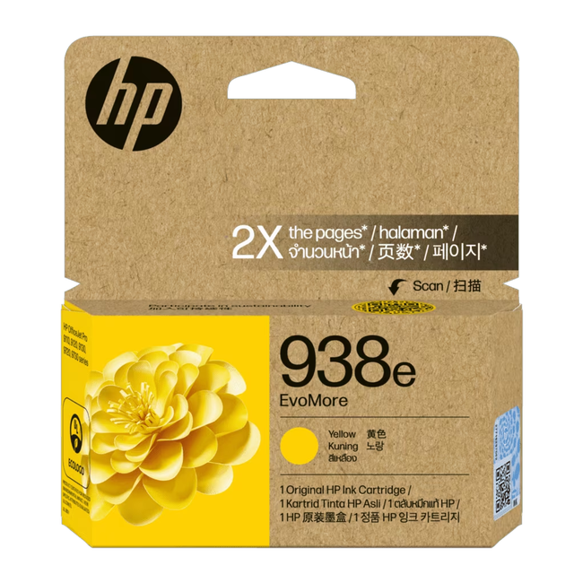 HP 938e XL Yellow EvoMore Cartridge for 9730
