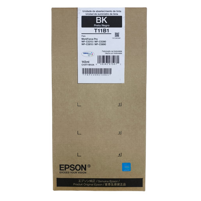 Epson Black Pigmented Ink T11B1 High Capacity for C5890