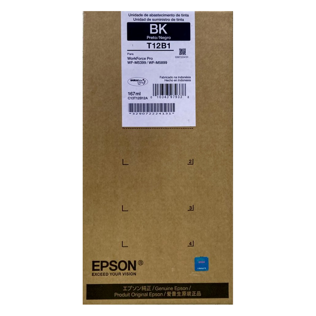 Epson T12B120-AL Black Ink for WF-M5899 / WF-M5399