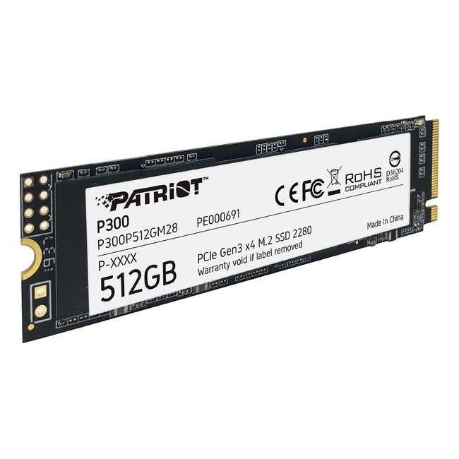 Patriot P300 M.2 PCIe Gen 3 x4 512GB SSD