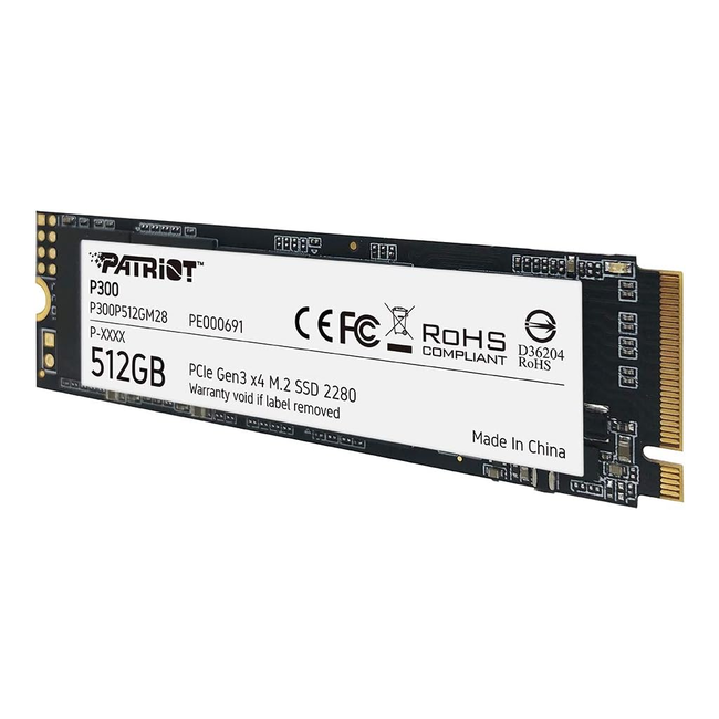 Patriot P300 M.2 PCIe Gen 3 x4 512GB SSD