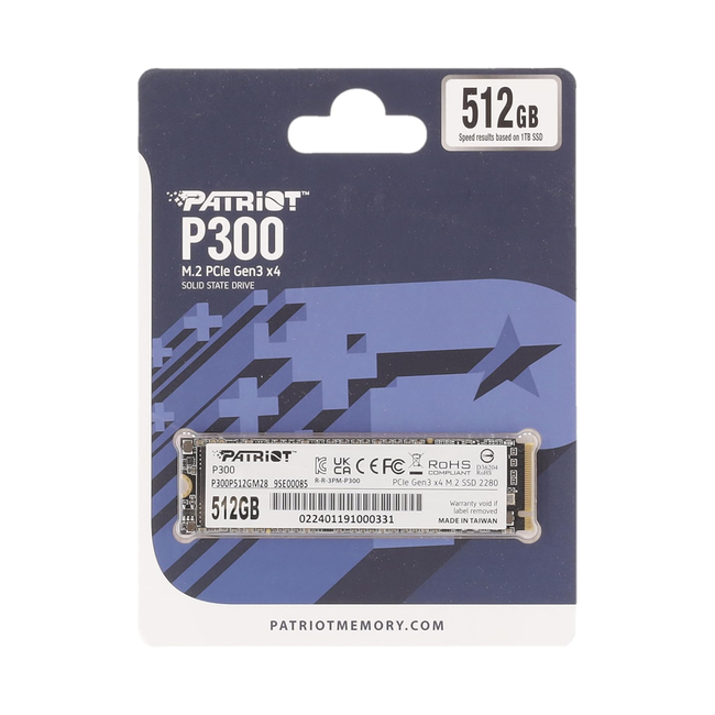 Patriot P300 M.2 PCIe Gen 3 x4 512GB SSD