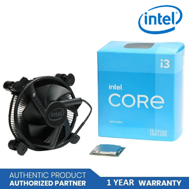 Intel i3-10105 LGA1200 3.7Ghz With Fan