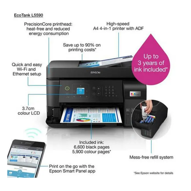 Epson L5590 Eco Tank Muntifunction P/S/C