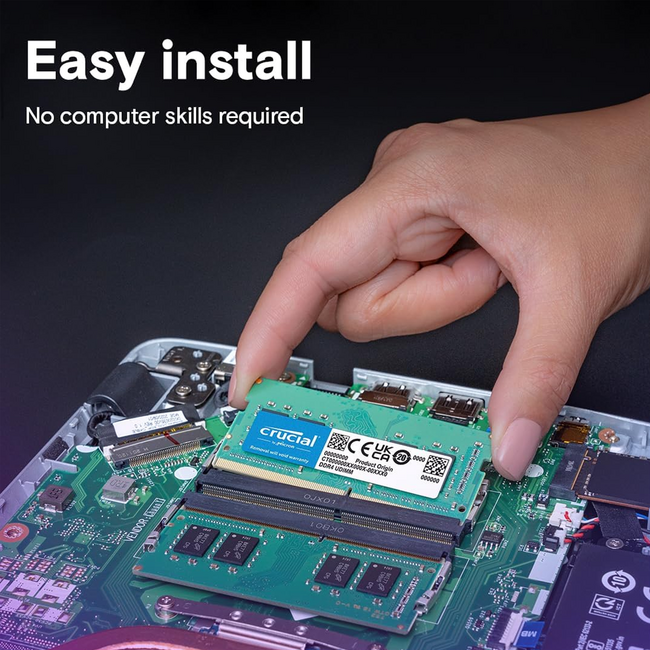 Crucial 8GB 3200MHz DDR4 SODIMM Laptop RAM