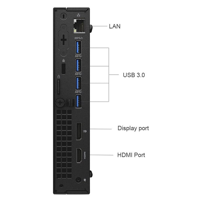 Dell OptiPlex 7050 MICRO Core™ i5-6500T 512GB SSD 16GB WIN10 Pro F.R. 726449663926-R