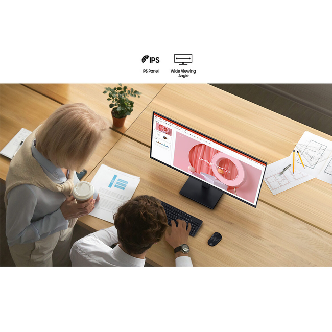 Samsung 24" Essential Monitor, FHD IPS 100Hz
