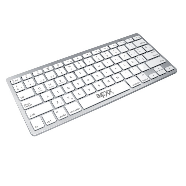 IMEXX Keyboard BT White & Silver Win/Android/IOS IME-24854EN