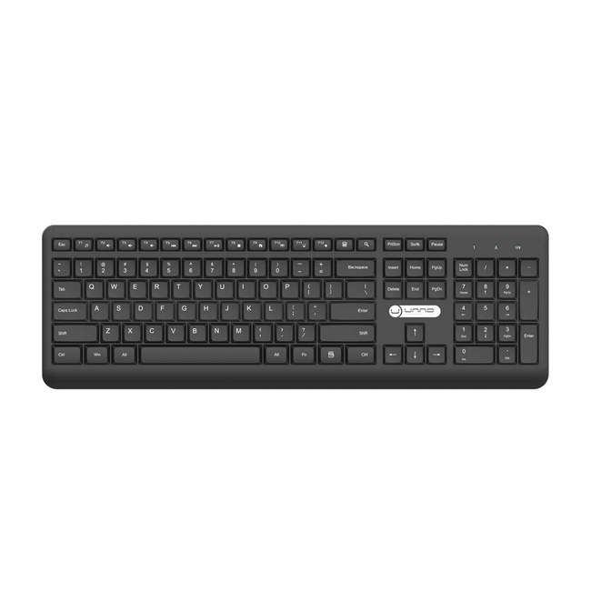 UNNO Keyboard & Mouse Combo Klass Wireless English - KB6747BK