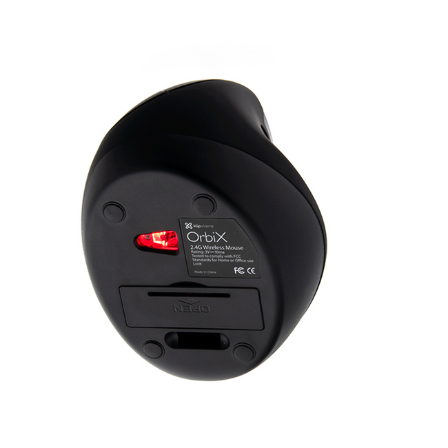 Klip Ergonomic Wireless Mouse 2.4Ghz KMW-500BK
