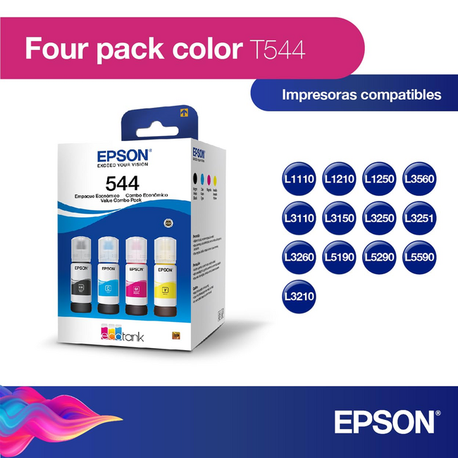 Epson T544520-4P 4 Pack Full Set Ink
