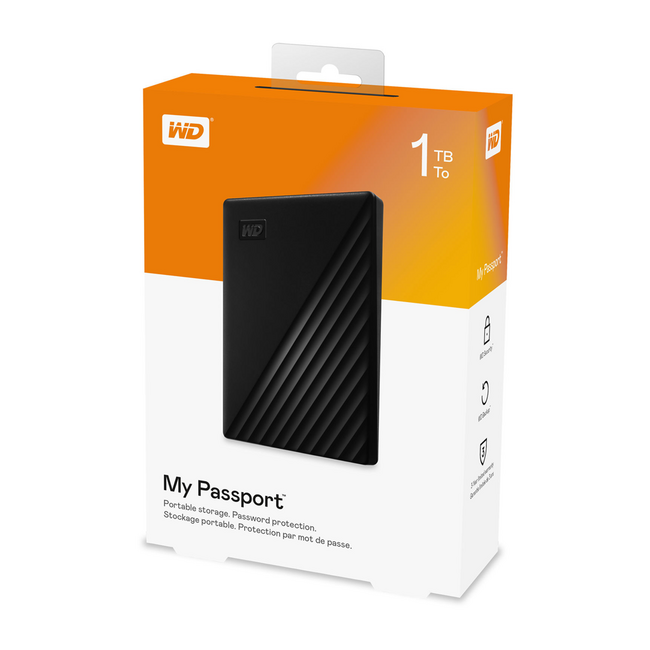 WD 1TB My Passport USB 3.0 External Hard Drive