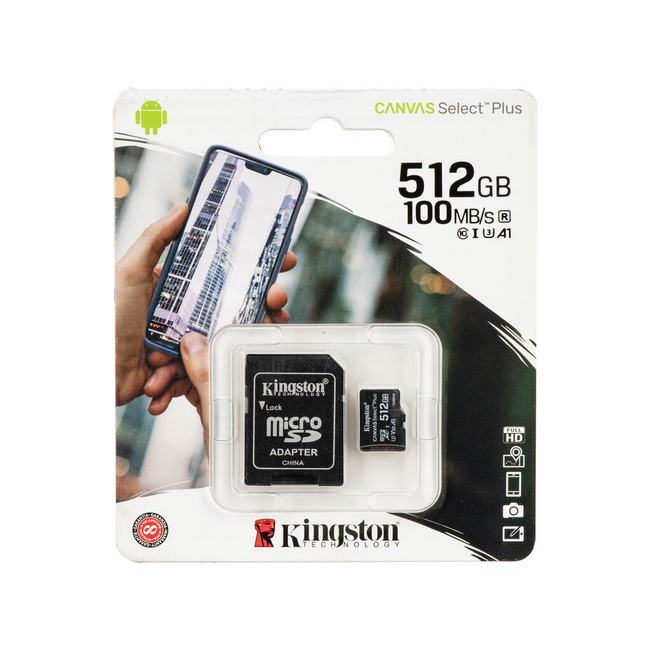 Kingston 512GB Micro SDXC Canvas SDCS2/512GB