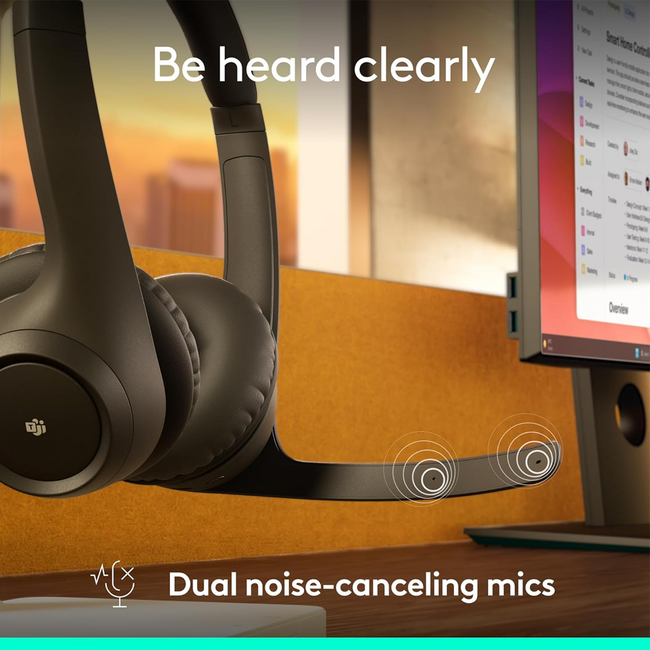 Logitech Zone 305 Wireless Noise Cancelling Headset w/Mic Black