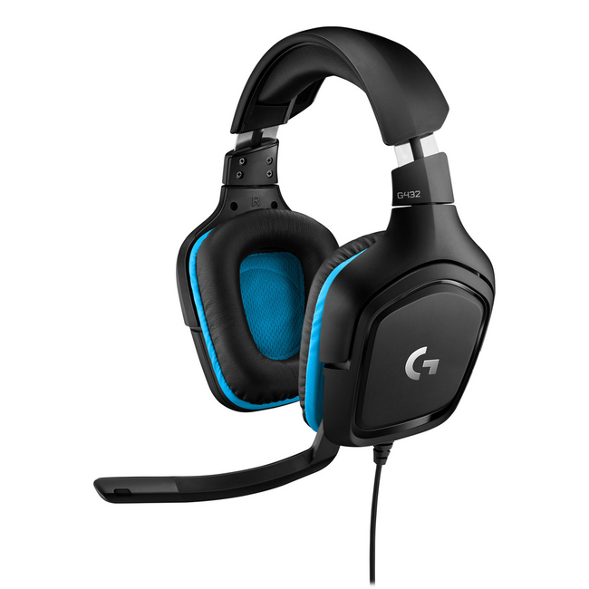 Logitech G432 Gaming Surround Sound Wired Headset 981-000769