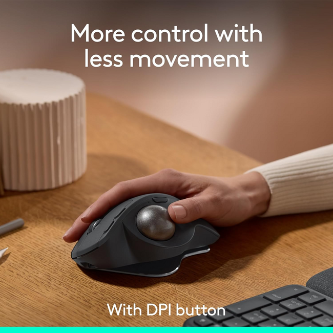 Logitech Advanced Wireless Trackball Mouse MX Ergo S