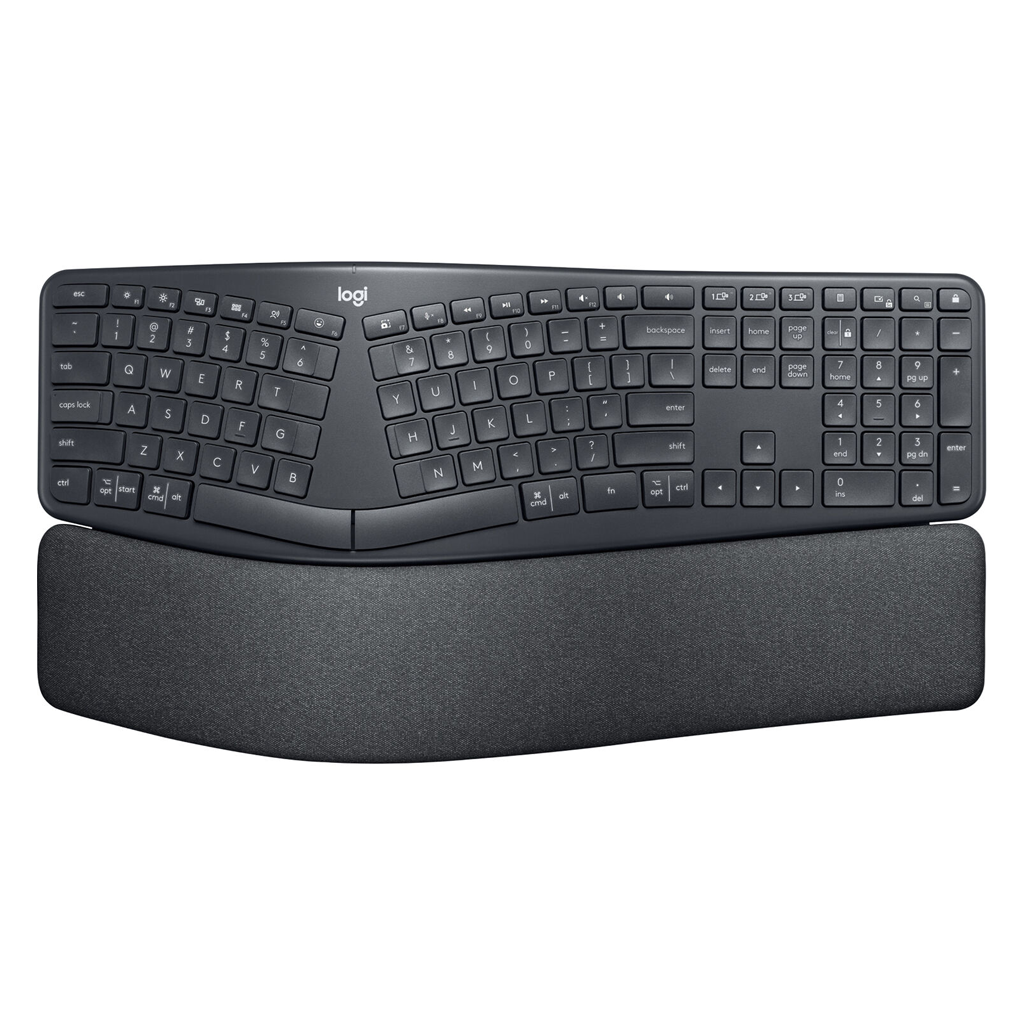 Graphite Keyboard Logitech ERGO K860 Wireless Split Graphite Keyboard 920-009166 - Super ...
