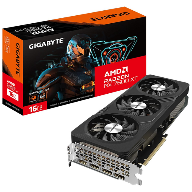 Gigabyte Radeon RX 7600XT Gaming 16GB Graphics Card