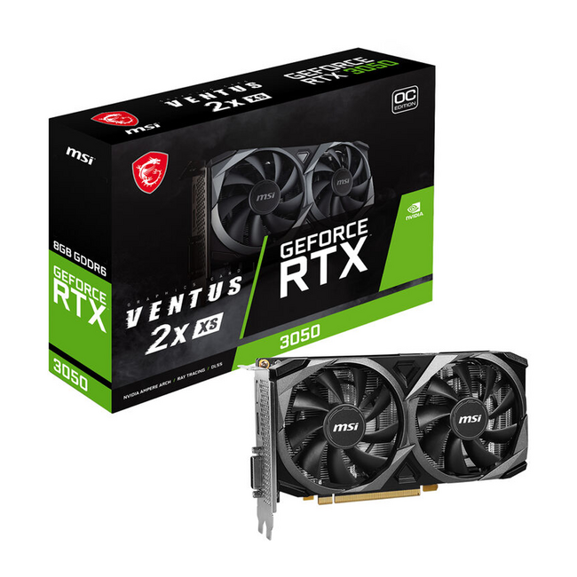 MSI RTX 3050 Ventus 2x XS 8GB OC Graphics Card