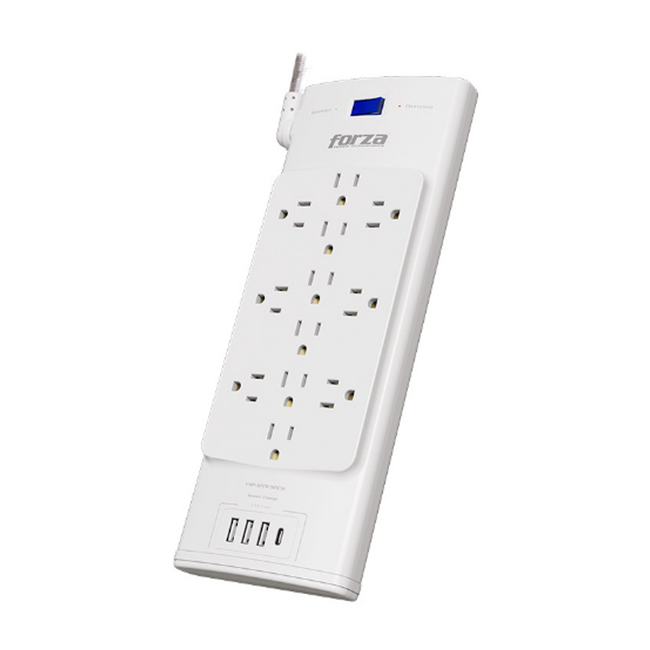 Forza Surge Protector 12 Outlet 2700J 110/220 FSP-1221USBCW
