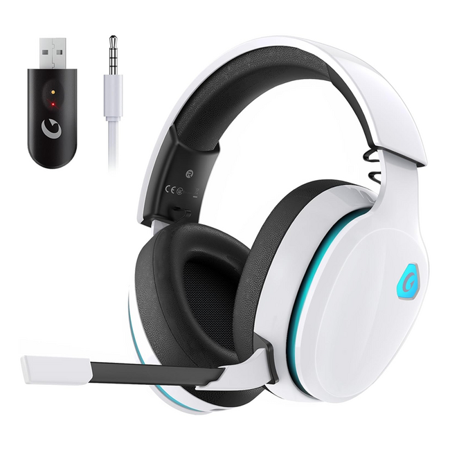 Gtheos 2.4GHz Wireless Gaming Headset for PS5, PS4 Fortnite & Call of Duty/FPS Gamers