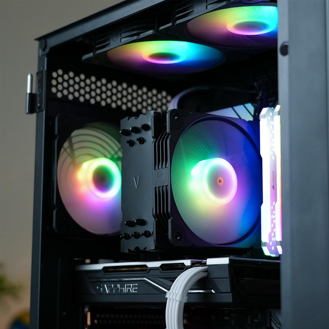 Vetroo V5 ARGB CPU Heatsink & Fan 120mm for Intel LGA 1851/1700/1200/115X AMD AM5/AM4