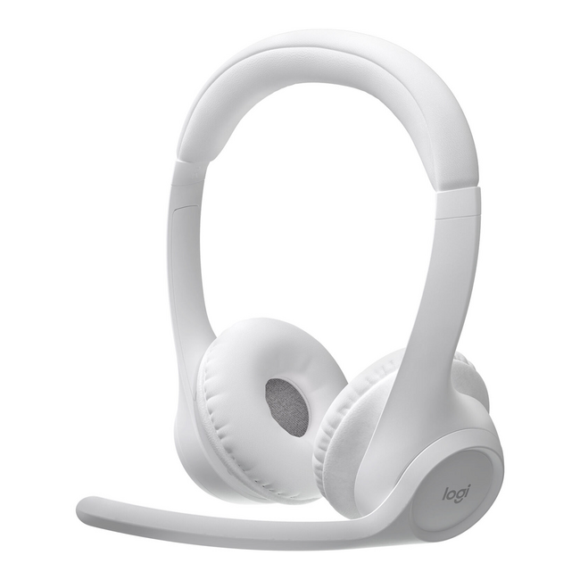 Logitech Zone 300 Wireless Noise Cancelling Headset w/Mic White