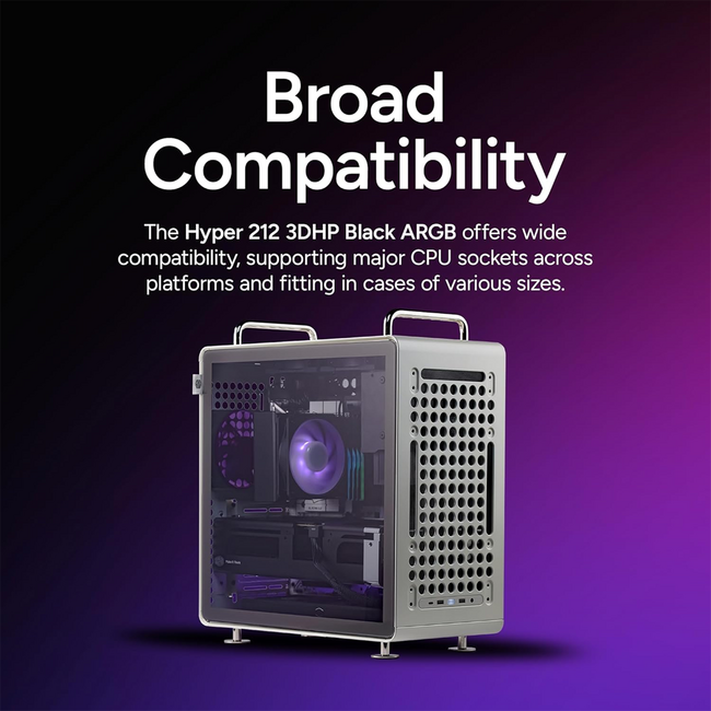 Cooler Master Hyper 212 ARGB Ryzen AM4/5 & Intel LGA 1851/1700