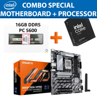 Gigabyte Intel I7-265KF Ultra + GIGABYTE B860 DS3H WIFI6E Ultra LGA 1851 + 16GB (DDR5) RAM Kingston COMBO