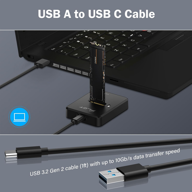 AMZ Pilot M.2 SSD Docking Station Type C
