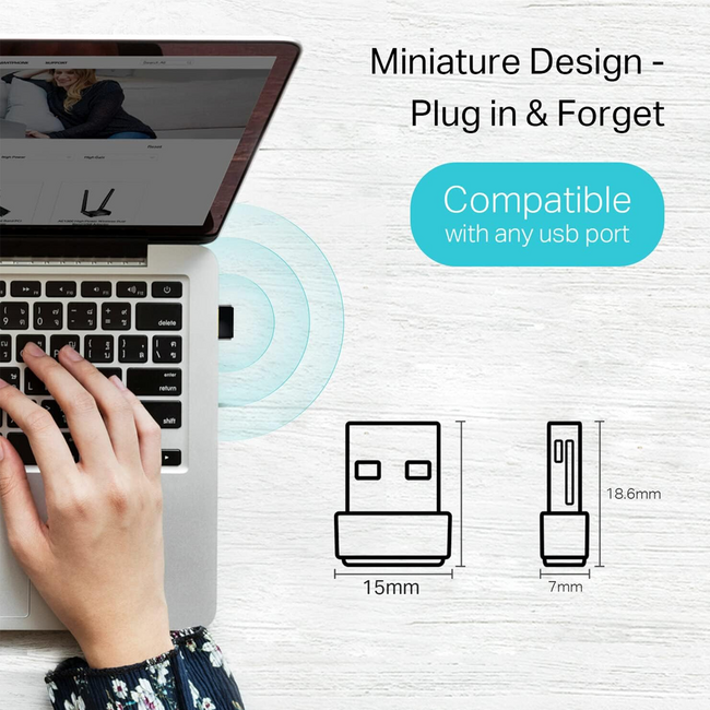 TP-Link Nano AC600 USB WiFi AdapterArcher T2U Nano Dual Band