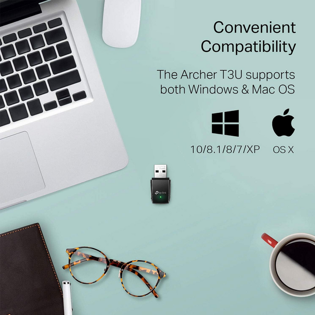 TP-Link AC1300 USB WiFi Adapter Dual Band Archer T3U