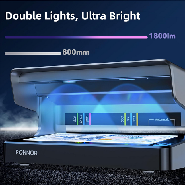 Ponnor AL-12 Counterfeit Bill Detector Money Checker