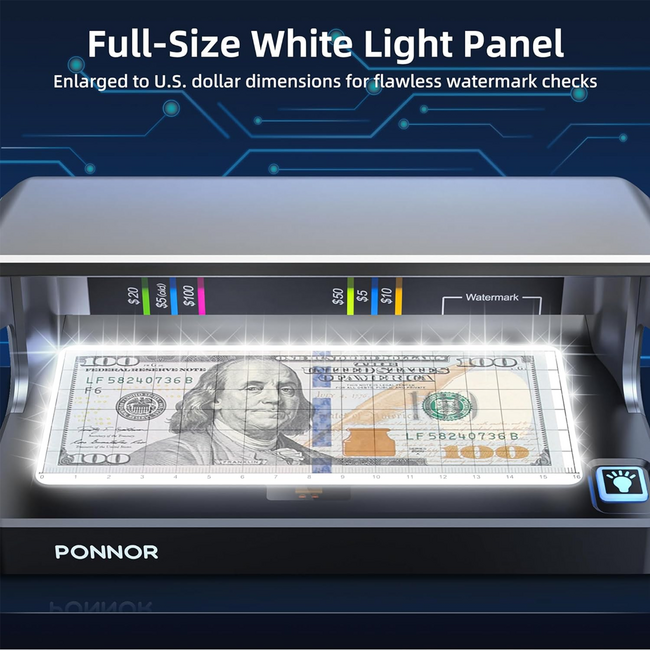 Ponnor AL-12 Counterfeit Bill Detector Money Checker