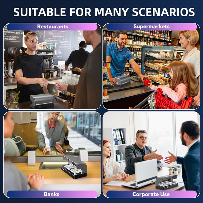 Ponnor AL-12 Counterfeit Bill Detector Money Checker