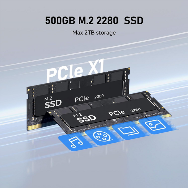 Beelink EQ Mini PC S12 N95 Intel Alder Lake-N95 (up to 3.4GHz),16GB DDR4 500GB M.2 SSD Mini Computer