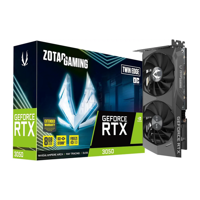 ZOTAC GAMING GeForce RTX 3050 6GB GDDR6 Low-Profile F.R.