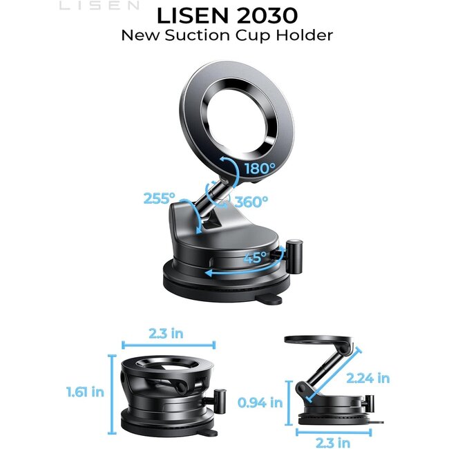 Lisen Suction Phone Mount Magnetic