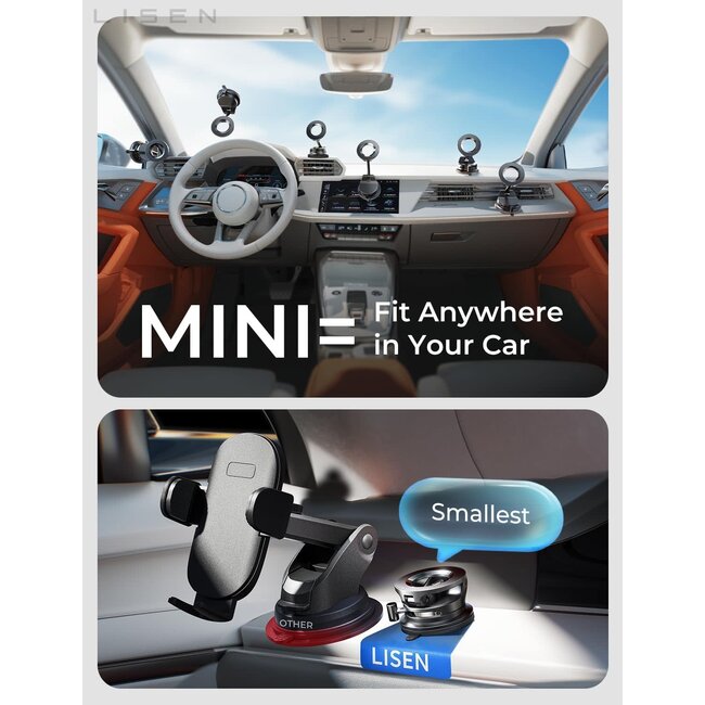 Lisen Suction Phone Mount Magnetic